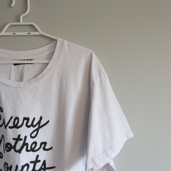 Anthro Citizens of Humanity Sz 1X "Every Mother Counts" Crew Pullover T-Shirt - Picture 5 of 10